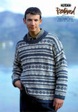 Crew Neck Sweater with Fairisle Pattern - Vintage lisaFdesign