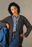 V neck Ribbed Cardigan - Vintage lisaFdesign