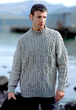 Turtle Neck Sweater with Cable - Vintage lisaFdesign