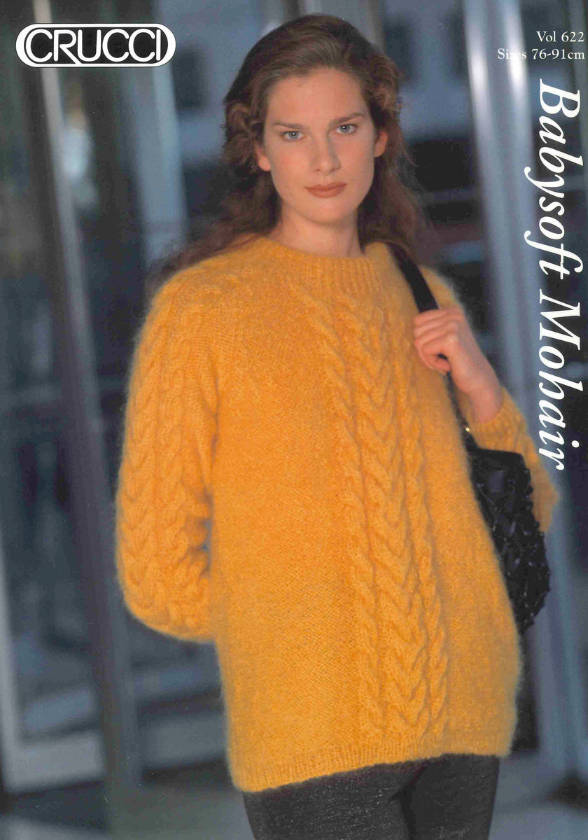 Cable Sweater with Raglan Sleeves Vintage lisaFdesign
