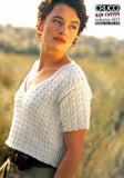 V Neck Little Cable Top - Vintage lisaFdesign