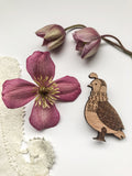 Farmyard Friends - Quail Pin
