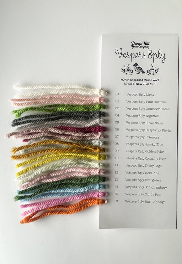 Burnthill Yarns Shade Cards