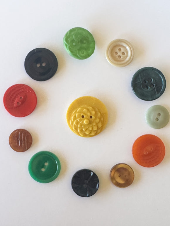 Vintage Buttons - Flower Collection