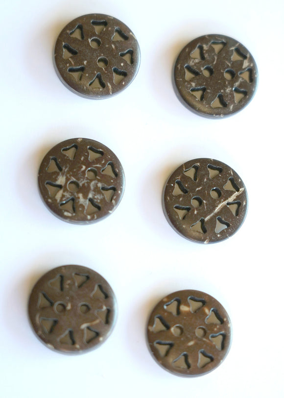 Coconut Star Flower Buttons