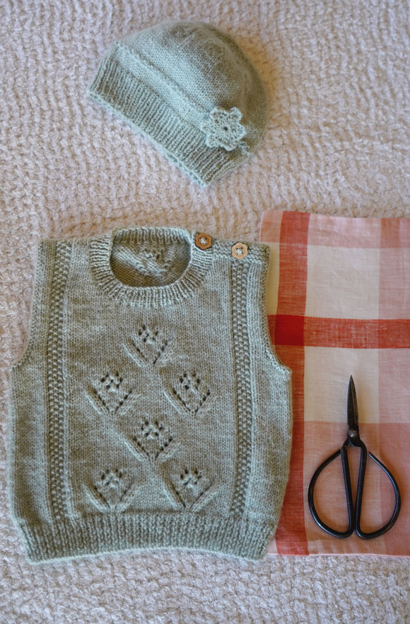 Posy Vest and Hat