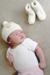 Blanche Hat and Booties