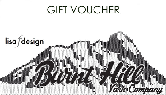 Burnt Hill Yarn Company - lisaFdesign Gift Voucher