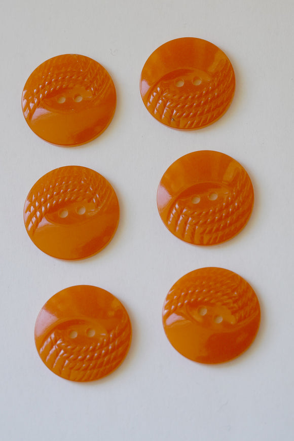 Vintage Buttons - Orange