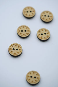 Circles Bamboo Buttons - Medium