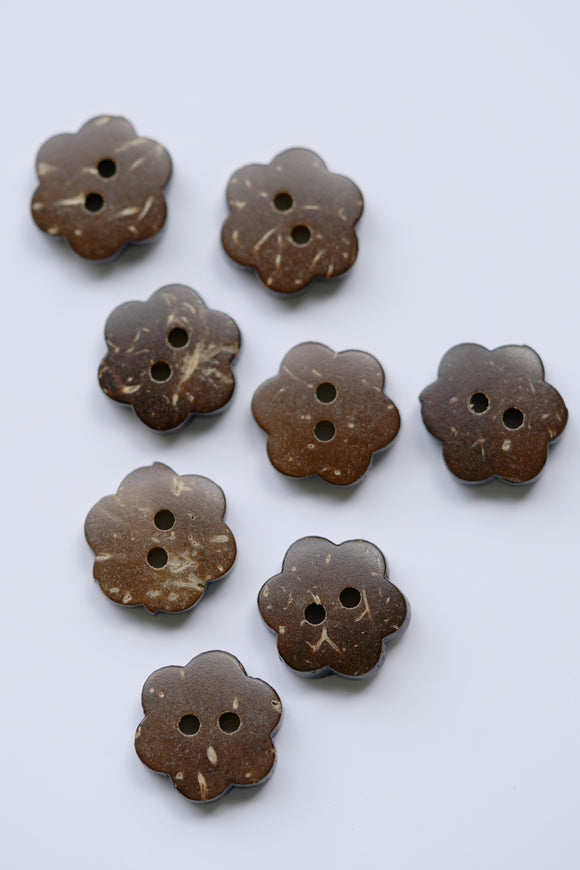 Flower Coconut Buttons