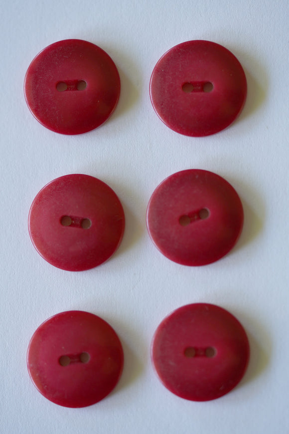 Vintage Buttons - Red