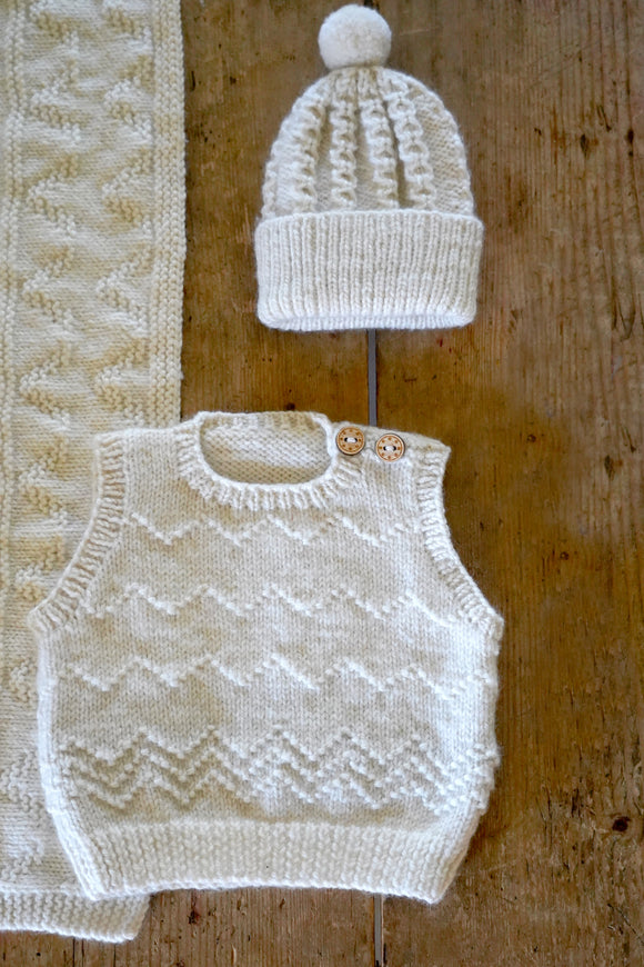 Peyton Vest and Hat - Knitting Kit